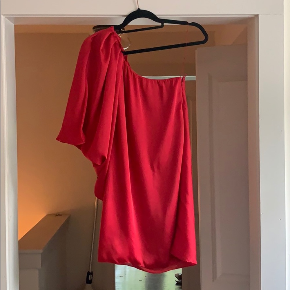 One shoulder cocktail dress
